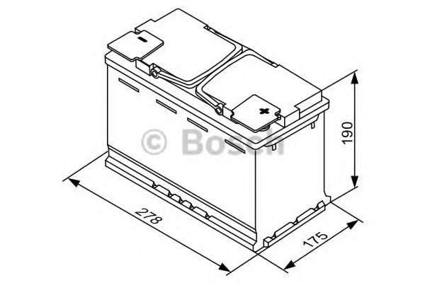 BOSCH 0 092 S5A 080 Starter Battery